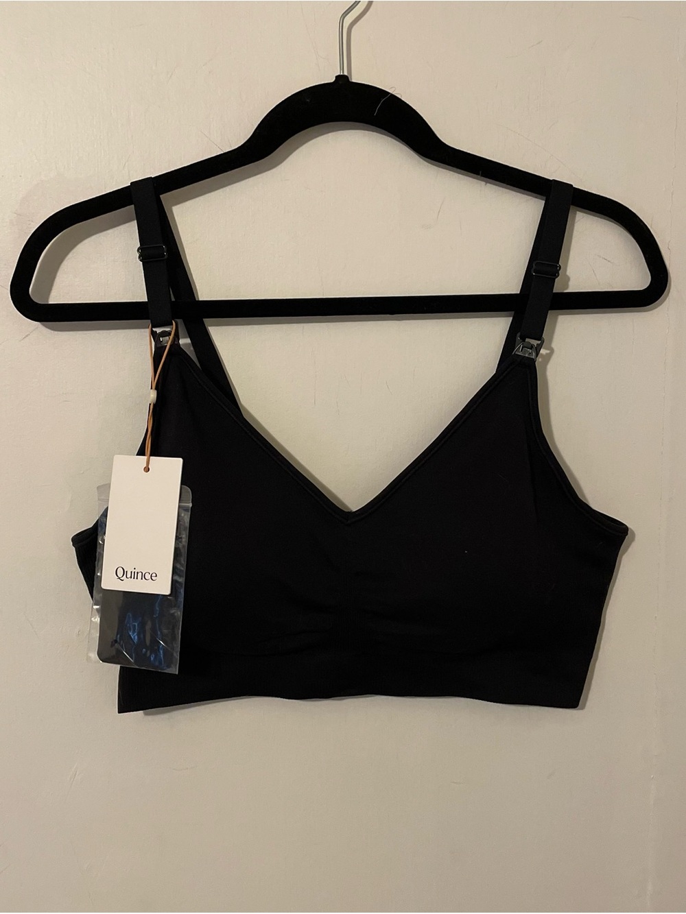 Quince Nursing Straps With Front Clips Sports Bra Size XL Extra Large NWT New